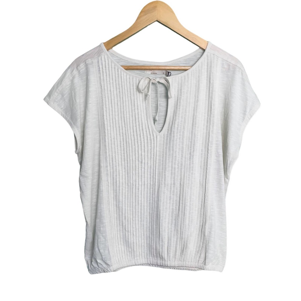 prAna Ocupas Popover Top Soft White Size Small New With Tags - Picture 2 of 8